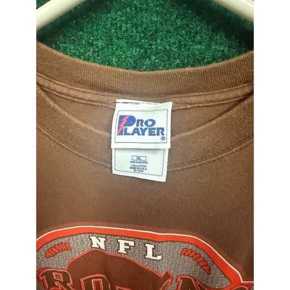 90s Cleveland Browns NFL T-Shirt Sz XL Pro Player - Picture 5 of 7